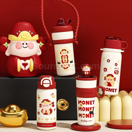Customization God Of Wealth Insulated Cup Corporate Gifts