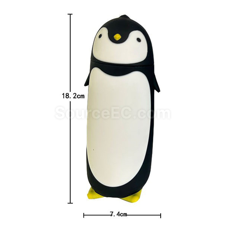 Customization Cute Penguin Glass Cup Corporate Gifts