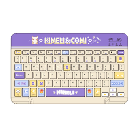 Wireless magnetic keyboard with color printing available