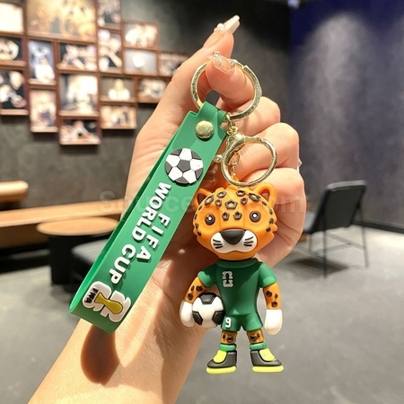 Customization US, Canada And Mexico World Cup Mascot Key Chain Pendant Corporate Gifts