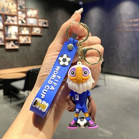 Customization US, Canada And Mexico World Cup Mascot Key Chain Pendant Corporate Gifts