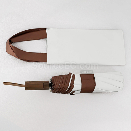 Customization Portable Color-Blocking Plastic Automatic Umbrella Corporate Gifts