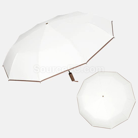 Customization Portable Color-Blocking Plastic Automatic Umbrella Corporate Gifts