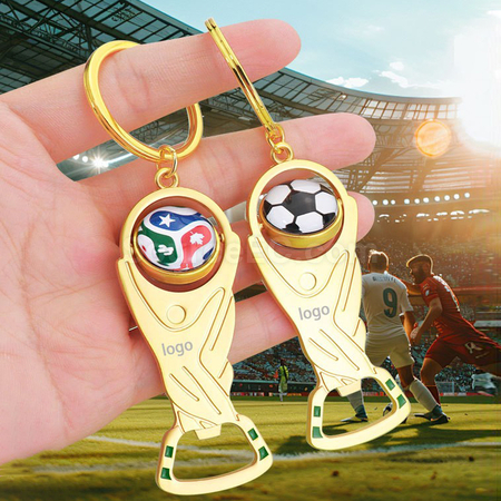 Customization US, Canada And Mexico World Cup Football Bottle Opener Key Chain Pendant Corporate Gifts
