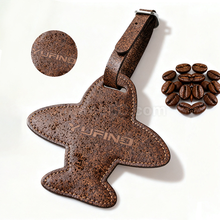 Customization Eco-friendly airplane luggage tag made from coffee grounds Corporate Gifts