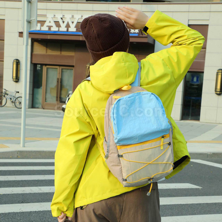 Customization Waterproof Color-Block Backpack Corporate Gifts