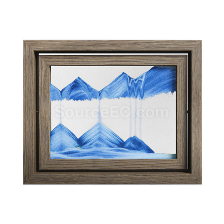 Solid Wood Rotating Sand Painting Decompression Ornament