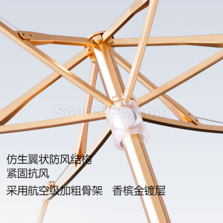 Customization Titanium Silver UV-Protective Umbrella for Sunny and Rainy Days Corporate Gifts