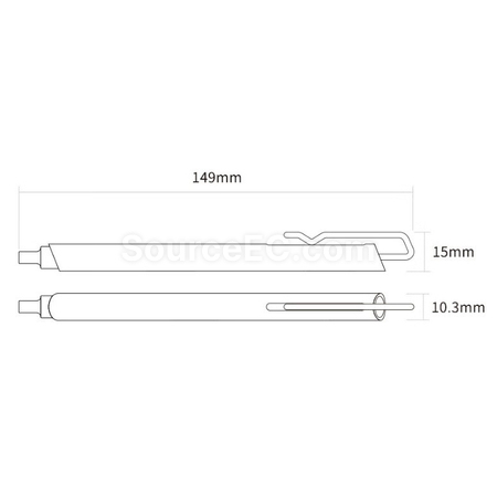 Customization Metal Push Gel Pen Corporate Gifts