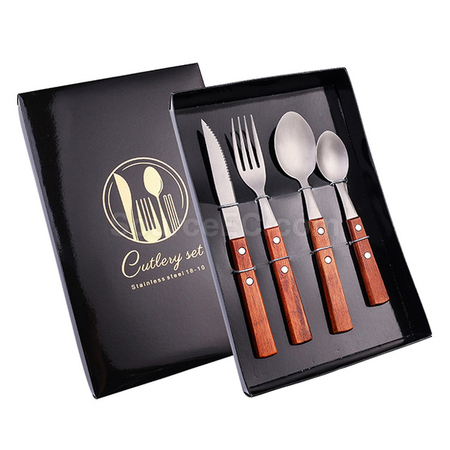 Titanium Wood Tableware Set