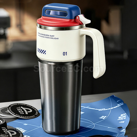 Customization Push-open Car-mounted Insulated Cup for Cold and Heat Preservation Corporate Gifts