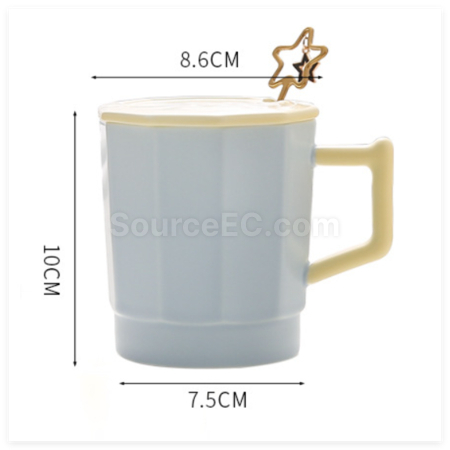 Customization Color-Blocked Ceramic Cup Corporate Gifts