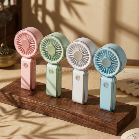 Customization Neck-hanging foldable handheld fan Corporate Gifts