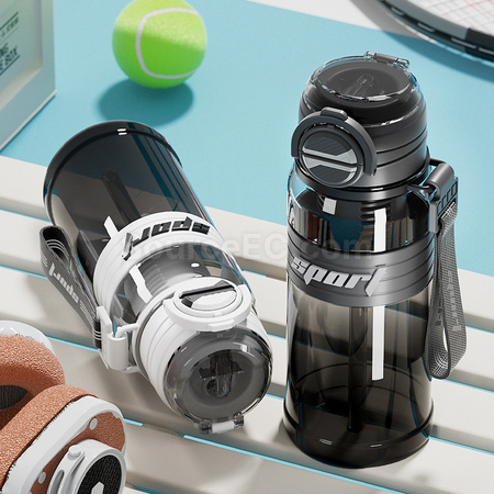 Customization Dual-suction Straw Sports Water Bottle Corporate Gifts