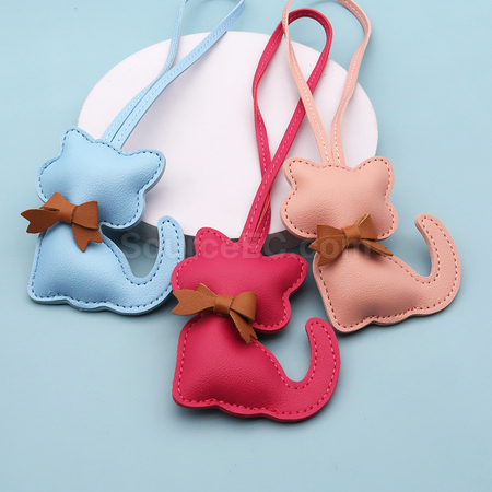 Customization Leather sausage dog pendant Corporate Gifts