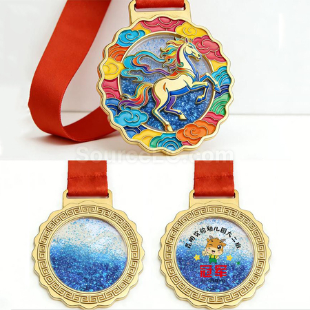 Customization Horse Metal Medals Corporate Gifts