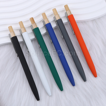 Customization Eco-friendly Bamboo-Wood Metal Ballpoint Pen Corporate Gifts