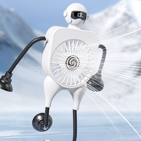 Customization Intelligent Digital Display Suction Cup Fan Corporate Gifts