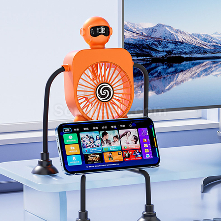 Customization Intelligent Digital Display Suction Cup Fan Corporate Gifts