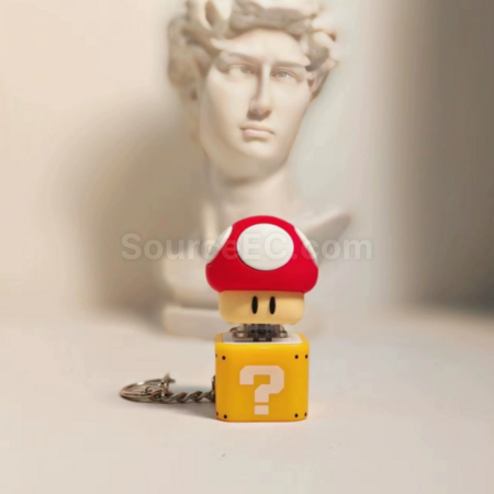 Customization Stress-relief Sound Button Keychain Corporate Gifts