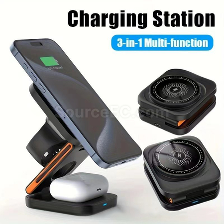 Customization 3-in-1 Magnetic Wireless Charger Corporate Gifts
