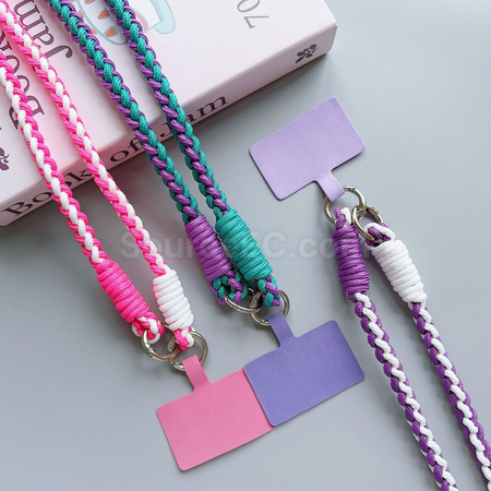 Customization Color-Blocked Woven Phone Strap Corporate Gifts