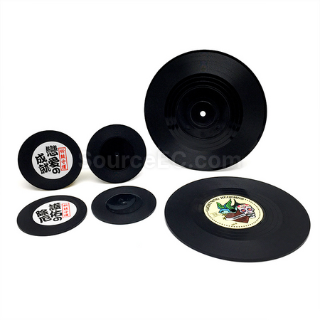 Customization Mini Vinyl Record Keychain Ornament Customizable Corporate Gifts