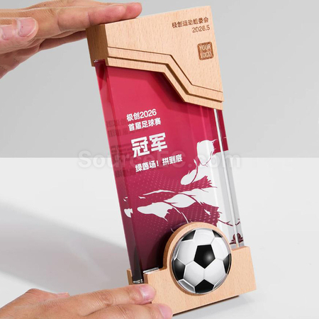 Customization Solid Wood Crystal Award Corporate Gifts