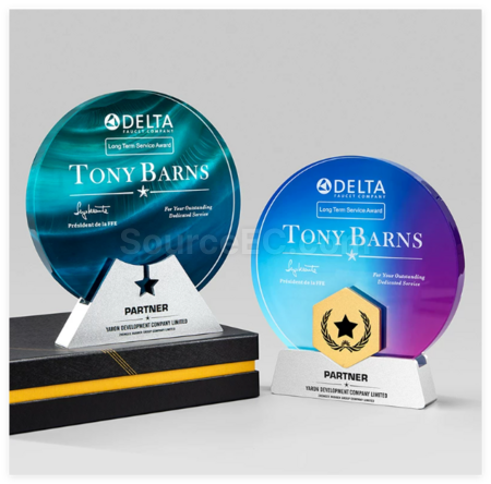 Customization Metal Crystal Trophy Corporate Gifts