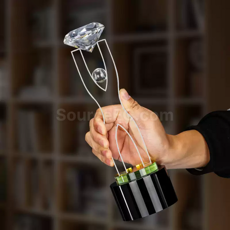 Customization Diamond Crystal Trophy Corporate Gifts