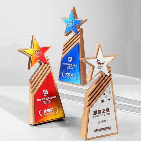 Customization Solid Wood Crystal Award Corporate Gifts