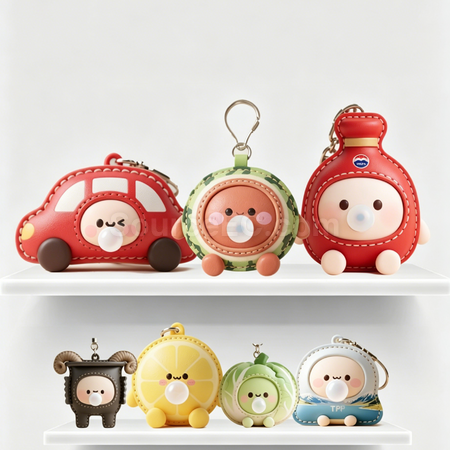Customization Customizable bubble squeeze toy made of leather Corporate Gifts