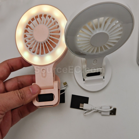 Customization Mini fan fill light with clip Corporate Gifts