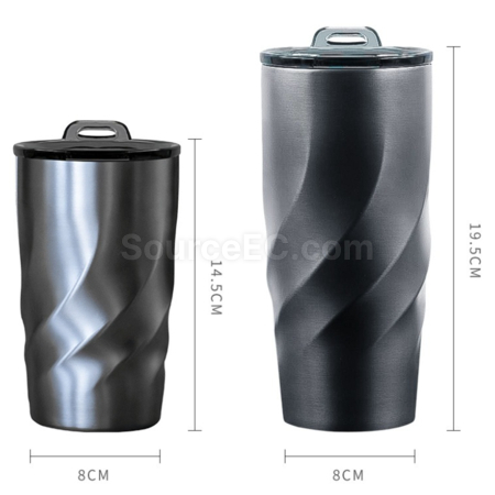 Customization Uncle Earth Ocean Recycling 304 Stainless Steel Vacuum Vortex Coffee Mug Corporate Gifts