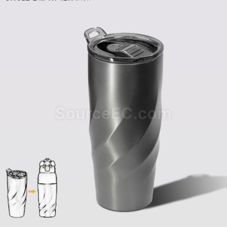 Customization Uncle Earth Ocean Recycling 304 Stainless Steel Vacuum Vortex Coffee Mug Corporate Gifts