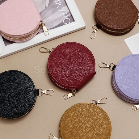 Customization Mini Round Zipper Coin Purse Corporate Gifts