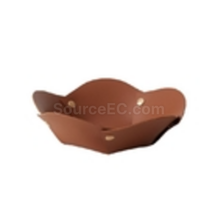 Customization Flower Shape PU Leather Tray Corporate Gifts