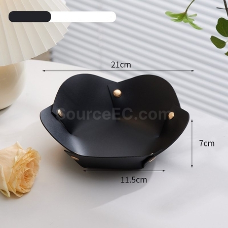 Customization Flower Shape PU Leather Tray Corporate Gifts