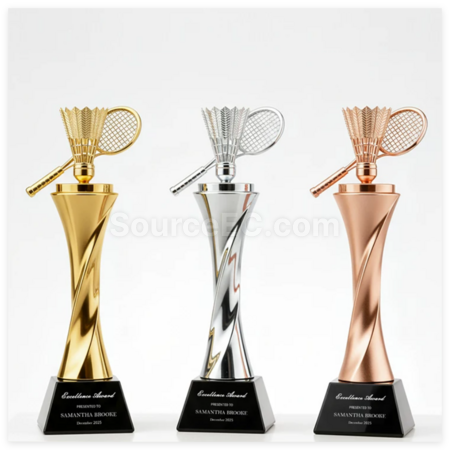 Badminton Resin Trophy