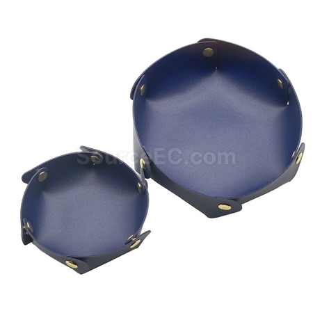 Customization Round PU Leather Storage Box Corporate Gifts