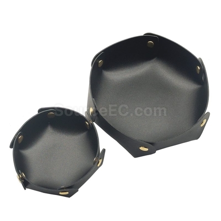 Customization Round PU Leather Storage Box Corporate Gifts