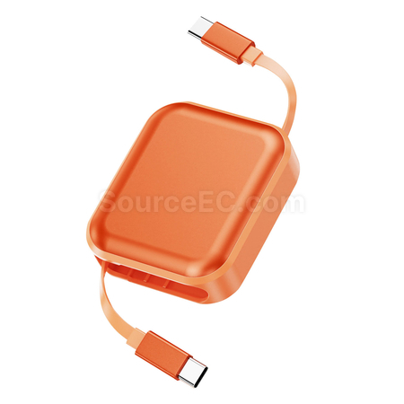 Customization 240W Retractable Dual Type-C Charging & Data Cable Corporate Gifts