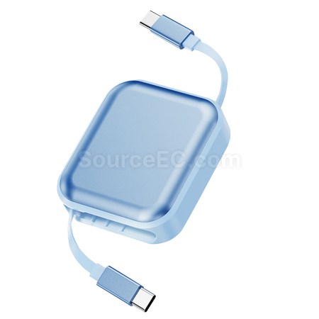 Customization 240W Retractable Dual Type-C Charging & Data Cable Corporate Gifts