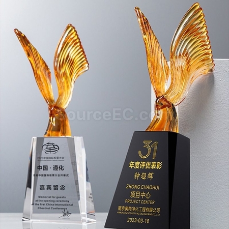 Customization Bird Crystal Trophy Corporate Gifts