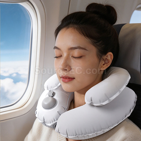 Customization Double-layer inflatable U-shaped pillow Corporate Gifts