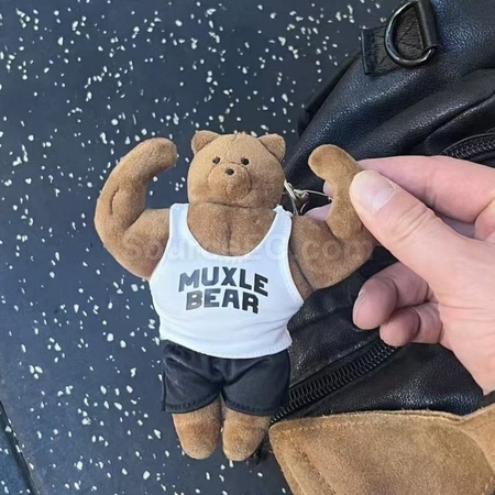 Customization Muscular bear doll keychain pendant Corporate Gifts