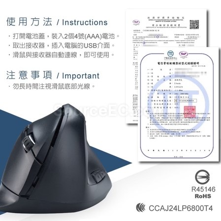 Customization Vertical Mouse（BSMI）& Mouse pad Corporate Gifts