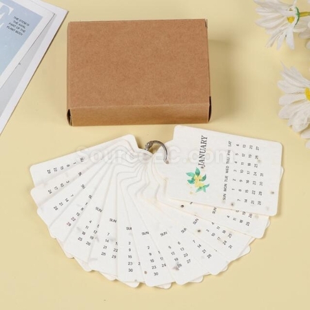 Customization Seed Paper Calendar Desk Calendar Corporate Gifts