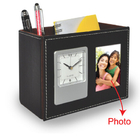 Pen Holder With Clock