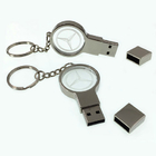 CustomizationCrystal Metal USB Flash Drive with Key-ring and LedCorporate Gifts